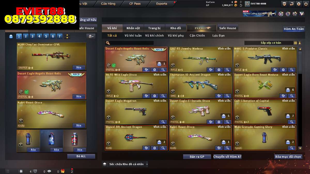shop acc cf uy tin gia re